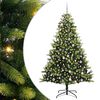 vidaXL Artificial Hinged Christmas Tree 300 LEDs Green 240 cm