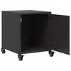vidaXL Bedside Cabinet Black 36x39x43.5 cm Steel