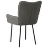 vidaXL Dining Chairs 2 pcs Dark Grey Velvet