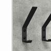 vidaXL Wall-Mounted Coat Rack Concrete grey 20 x 1.5 x 100 cm