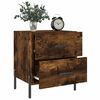 vidaXL Bedside Cabinet Smoked Oak 40x35x47.5 cm Engineered Wood