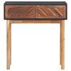 vidaXL Console Table 70x30x75 cm Solid Acacia Wood and MDF