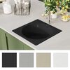 vidaXL Kitchen Sink with Overflow Hole Black Granite