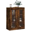 vidaXL Wall Mounted Cabinet Smoked Oak 69.5x34x90 cm Engineered Wood