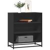 vidaXL Sideboard Black 68x35x76 cm Engineered Wood and Metal