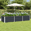 vidaXL Planter Anthracite 240 x 80 x 45 cm Steel