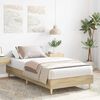 vidaXL Bed Frame No Mattress Sonoma Oak 75x190 cm Small Single Engineered Wood
