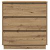 vidaXL Bedside Cabinet Artisan Oak 71 x 34.5 x 75 cm Engineered wood