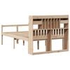 vidaXL Bookcase Bed without Mattress 135x190 cm Doouble Solid Wood Pine