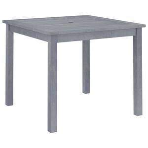 vidaXL Dining Table | Grey | Solid acacia wood | Medium | Durable | Dining Table