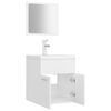 vidaXL Bathroom Furniture Set White Engineered Wood