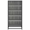 vidaXL Shoe Rack Grey Sonoma 48x38x97.5 cm Engineered Wood