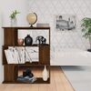 vidaXL Book Cabinet/Room Divider Brown Oak 80x24x96 cm Engineered Wood