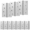 vidaXL Hinge 12 pcs 100 x 70 x 8 mm Silver Steel