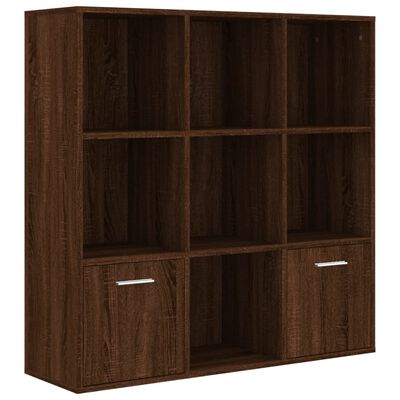 vidaXL Book Cabinet Brown Oak 98x30x98 cm