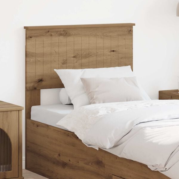 vidaXL Headboard with Headboard Artisan Oak 75 cm Engineered wood
