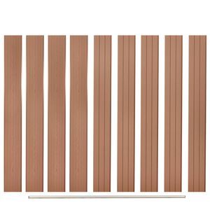 vidaXL Replacement Fence Boards 9 pcs WPC 170 cm Brown
