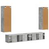 vidaXL TV Cabinet Set Wall-mounted 3 pcs Concrete Grey Engineered Wood
