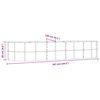 vidaXL Garden Raised Bed Grey 367x140x68 cm Galvanised Steel