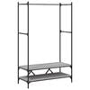vidaXL Clothes Rack with Shelves Grey Sonoma Engineered Wood