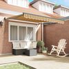 vidaXL Retractable Awning Manual Multicolour 350 x 250 cm