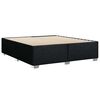 vidaXL Bed Frame without Mattress Black Super King Fabric