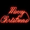 vidaXL Christmas Sign with 216 LEDs Red 99 x 55 x 13 cm Iron