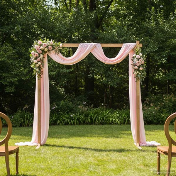 vidaXL Wedding Arch Light Brown 225 x 95 x 226 cm Solid Pine Wood