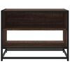 vidaXL TV Cabinet Brown Oak 61x40x46 cm Engineered Wood and Metal