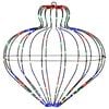 vidaXL Christmas Finial Light 192 LEDs Multicolour Dia. 40 x 40 cm