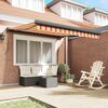 vidaXL Retractable Awning Yellow and Orange 350 x 250 cm