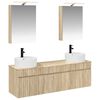 vidaXL Bathroom Cabinet Set 5 pcs Sonoma Oak Engineered Wood