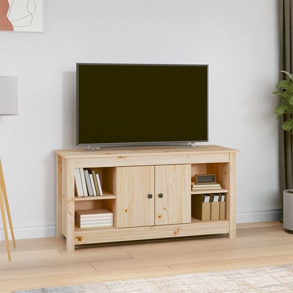 vidaXL TV Cabinet 103x36,5x52 cm Solid Wood Pine