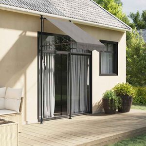 vidaXL Retractable Awning Anthracite 100x150 cm Fabric and Steel
