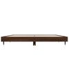 vidaXL Bed Frame without Mattress Brown Oak 120x190 cm Small Double Engineered Wood