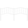 vidaXL Metal Headboard White 193 cm