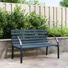 vidaXL Garden Bench 120 cm Grey Wood