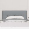 vidaXL LED Headboard with LED Strip Lights Light Grey 90 cm Polyester