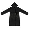 vidaXL Bathrobe Hoodie Black XXL Flannel