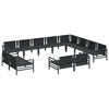 vidaXL Garden Sofa Set Anthracite Steel