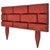 vidaXL Lawn Divider with Brick Design 11 pcs