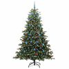 vidaXL Artificial Christmas Tree with 300 LEDs with Stand Green 210 cm