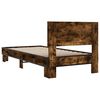 vidaXL Bed Frame without Mattress Smoked Oak 90x190 cm Single