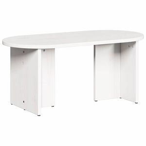 vidaXL Coffee Table White 80 x 39.5 x 35 cm Solid Pine wood