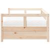 vidaXL Daybed with Mattress 80x200 cm Solid Wood Pine