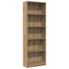 vidaXL Bookcase Artisian Oak 60x24x176 cm Engineered Wood