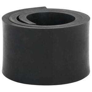 vidaXL Rubber Edge for Snow Plow Black 80x8x1 cm