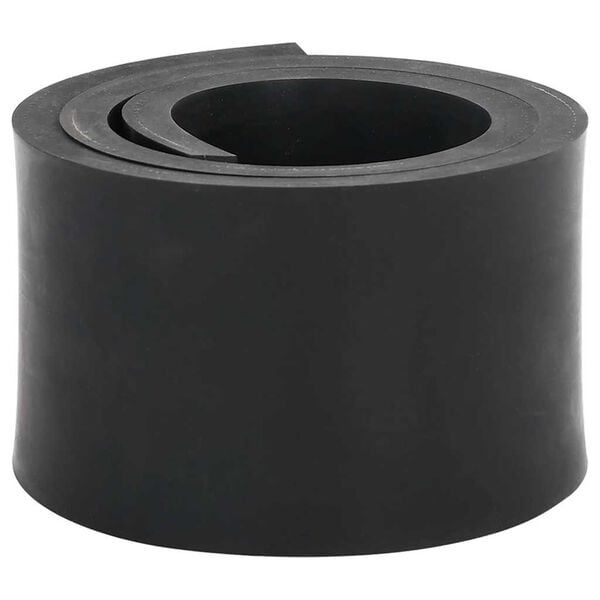 vidaXL Rubber Edge for Snow Plow Black 80x8x1 cm