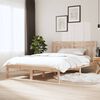 vidaXL Bed Frame without Mattress Solid Wood 140x190 cm (809997+814094)