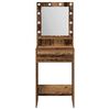 vidaXL Dressing Table Old Wood 50 x 41 x 135 cm Engineered Wood